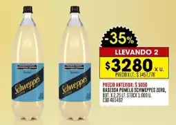Coto Schweppes Zero pomelo oferta