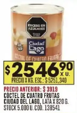 Coto Ciudad del Lago coctel de cuatrol oferta