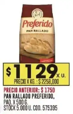 Coto Preferido pan rallado oferta
