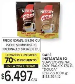 Carrefour Dolca suave/original doy pack oferta