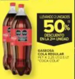 Carrefour Coca cola gaseosa regular pet oferta