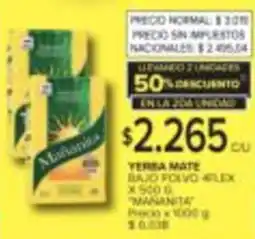 Carrefour Mañanita yerba mate oferta