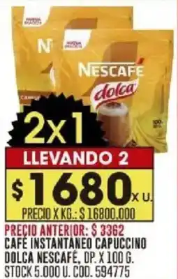 Coto Nescafe Dolca cappucino oferta