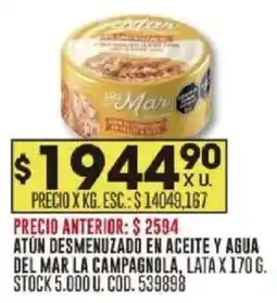 Coto Del Mar La Campagnola atun desmenuzado oferta