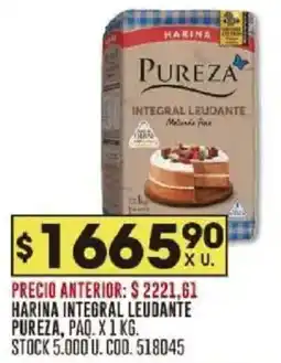 Coto Pureza harina integral leudante oferta