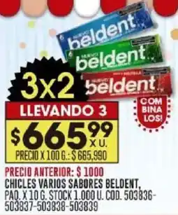 Coto Beldent chicles oferta