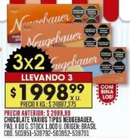 Coto Neugebauer chocolate oferta