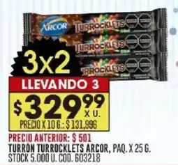 Coto Arcor turron turrocklets oferta