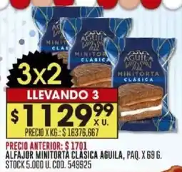 Coto Aguila alfajor minitorta clasica oferta