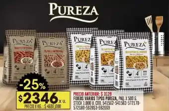 Pureza fideos varios tipos