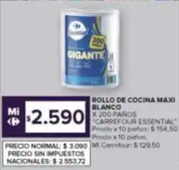 Carrefour Carrefour essential rollo de cocina maxi blanco oferta