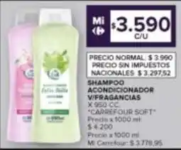 Carrefour Carrefour soft shampoo acondicionador v/fragancias oferta