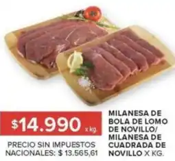 Carrefour Milanesa de cuadrada de novillo oferta
