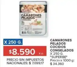 Carrefour Superbe camarones pelados cocidos congelados oferta