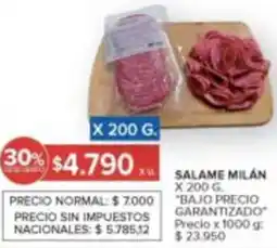 Carrefour Bajo precio garantizado salame milán oferta