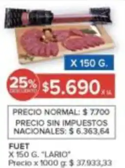 Carrefour Lario fuet oferta