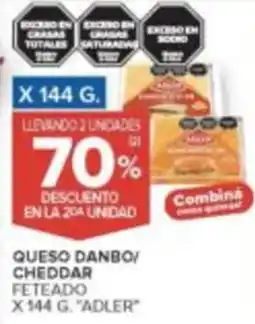 Carrefour Adler queso danbo cheddar feteado oferta