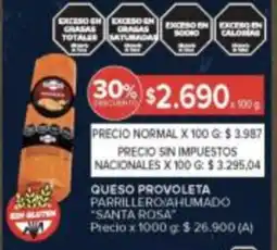 Carrefour Santa rosa queso provoleta parrilleroyahumado oferta