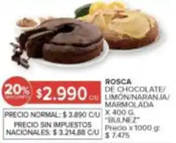 Carrefour Bulnez rosca de chocolate/limón/naranja/marmolada oferta