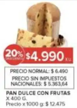 Carrefour Pan dulce con frutas oferta