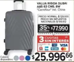 Carrefour Carrefour valija rigida dubai abs oferta
