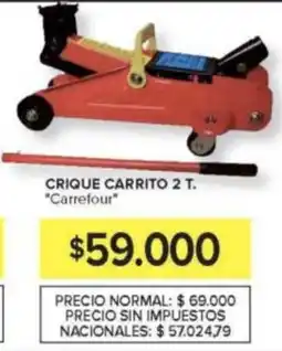 Carrefour Carrefour crique carrito 2 T oferta