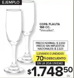 Carrefour Versalles copa flauta oferta