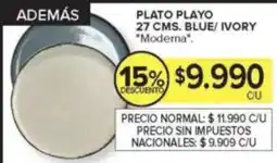 Carrefour Modema plato playo blue/ivory oferta