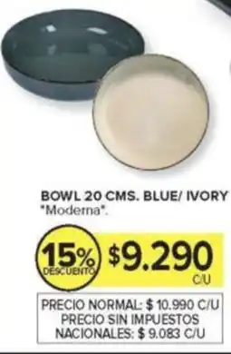 Carrefour Moderna bowl blue/ ivory oferta