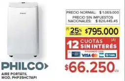 Carrefour Philco aire portátil oferta