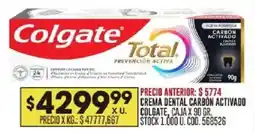 Coto Colgate Total crema dental oferta