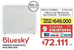 Carrefour Bluesky freezer horizontal oferta