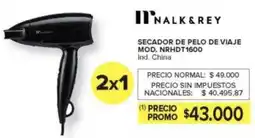Carrefour Nalk & Rey secador de pelo de viaje oferta