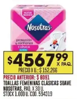 Coto Nosotras toallas femeninas clasicas suave oferta