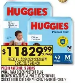 Coto Huggies protect plus pañal para bebés oferta
