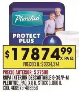 Coto Plenitud ropa interior descartable oferta