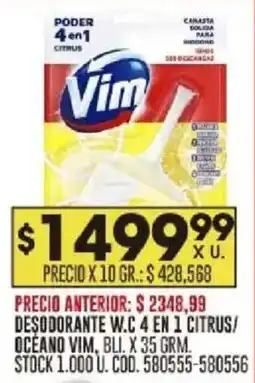 Coto Vim desodorante W.C. 4 en 1 oferta