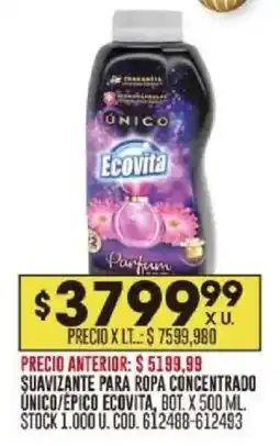 Coto Ecovita suavizante para ropa oferta