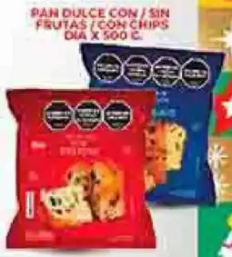 Supermercados DIA Dia pan dulce con/sin frutas con chips oferta