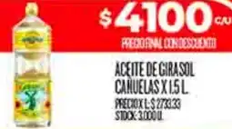 Supermercados DIA Cañuelas aceite de girasol oferta