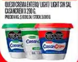 Supermercados DIA Casancrem queso crema entero/ light/light sin sal oferta