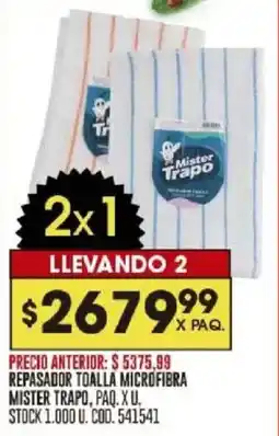 Coto Mister Trapo repasador toalla microfibra oferta