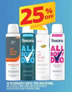 Coto Dove/Rexona desodorantes oferta