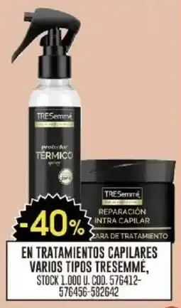 Coto Tresemme tratamientos capilares oferta
