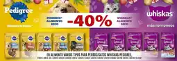 Coto Whiskas/Pedigree alimento para perros/gatos oferta