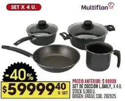 Coto Multiflon set de coccion oferta