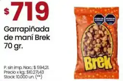 Changomas Brek garrapiñada de maní oferta