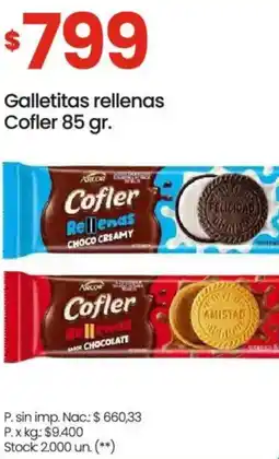 Changomas Cofler galletitas rellenas oferta