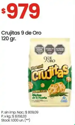 Changomas 9 de oro crujitas oferta