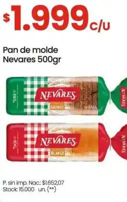 Changomas Nevares pan de molde oferta